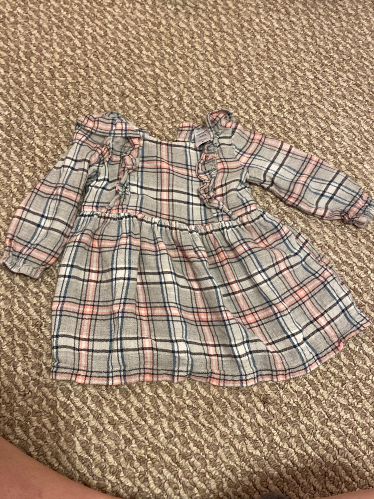Carters 6 month long sleeve dress with diaper cover